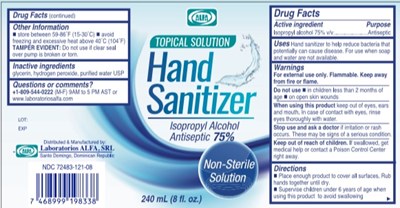 8 - Hand Sanitizer.jpg Label - 8 Hand Sanitizer